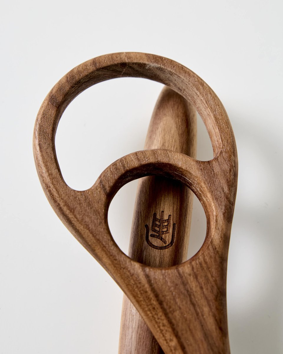 Handmade Walnut Danish Dough Whisk - SIMPEL - sourdough & coffee