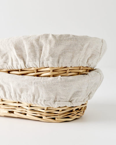 Handmade Oval Wicker Proofing Basket - SIMPEL - sourdough & coffee