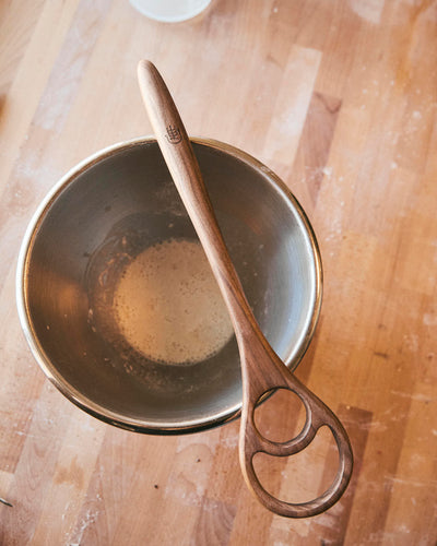 Handmade Walnut Danish Dough Whisk - SIMPEL - sourdough & coffee