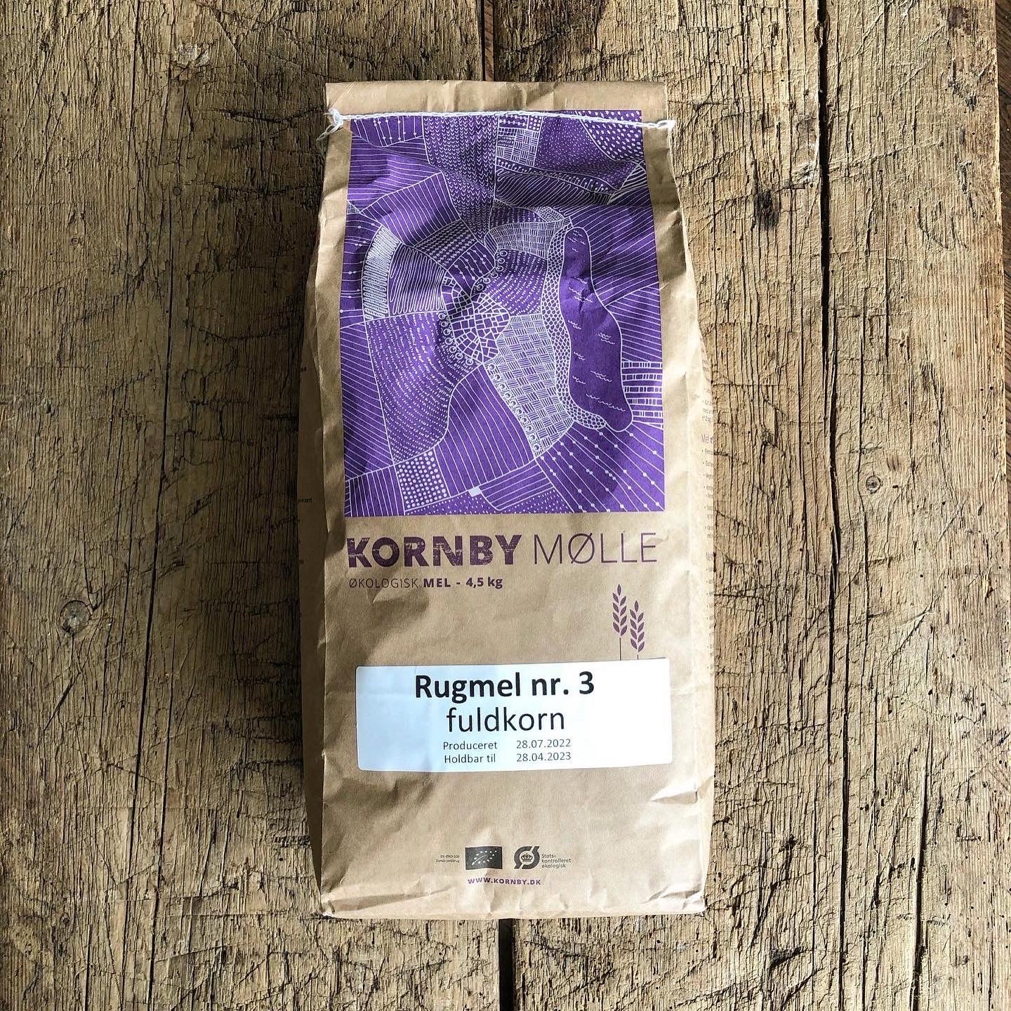 Kornby Mølle Rye Flour BIO 4,5kg (Rugmel Nr. 3)